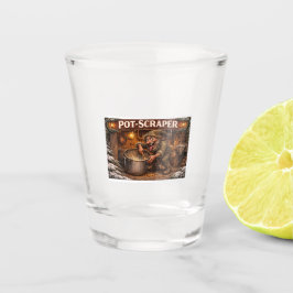 Pan schraper IJslandse Yule Lad Shot Glas