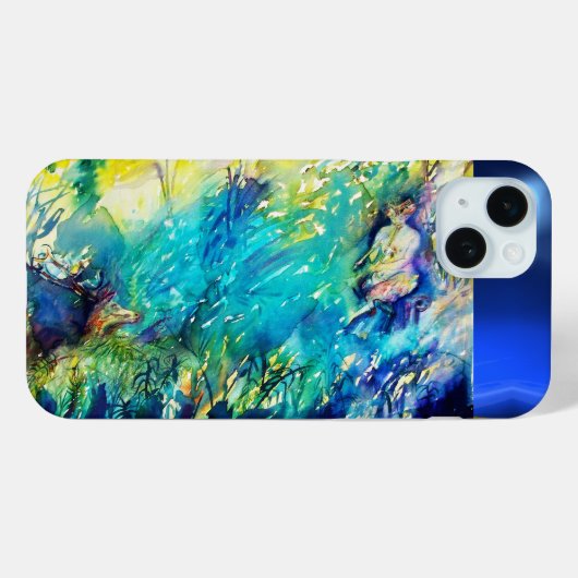 PAN SPEELT VLOOT EN DEER IN GROENE WOODLAND Case-Mate iPhone CASE (Achterkant (horizontaal))