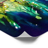 PAN SPEELT VLOOT EN DEER IN GROENE WOODLAND POSTER (Hoek)