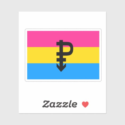 Pan trots sticker (Vel)