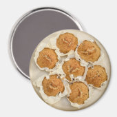  pan van muffins eten keukenmagneet magneet (Voorkant / Achterkant)
