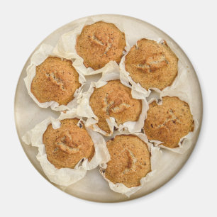 pan van muffins eten keukenmagneet magneet