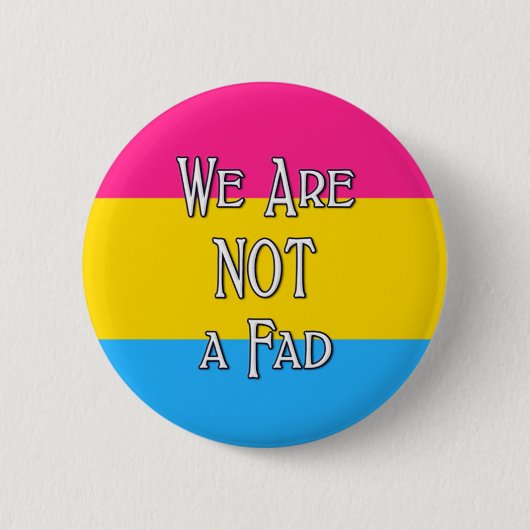 Pan we zijn geen FAD Ronde Button 5,7 Cm (Voorkant)