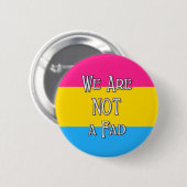 Pan we zijn geen FAD Ronde Button 5,7 Cm (Voorkant /achterkant)