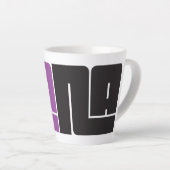 Pana Black en Paarse latte Mok (Rechterhoek)
