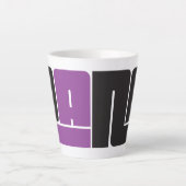 Pana Black en Paarse latte Mok (Voorkant)