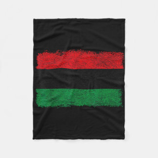 Panafrikaanse vlag zwarte bevrijdingsbanner zwart fleece deken