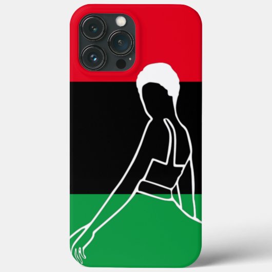 PanAfrikaanse vrouwen met een korte afro Case-Mate iPhone Case (Achterkant)