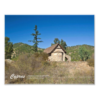 Panagia (melkkleur) Asinou Cyprus Foto Afdruk