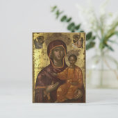 Panagia Odigitria Orthodox Christelijk Icoon Briefkaart (Staand voorkant)