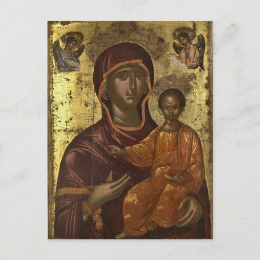 Panagia Odigitria Orthodox Christelijk Icoon Briefkaart (Voorkant)