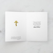 Panagia Paramythia Orthodox Icon Verjaardag Kaart (Binnen)