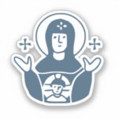 Panagia platytera sticker (Voorkant)