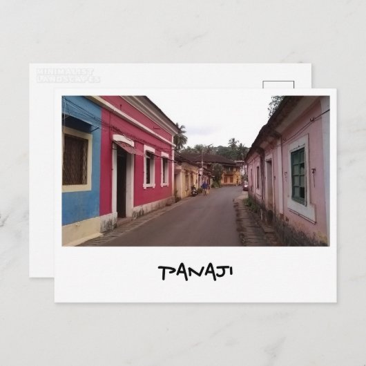 Panaji, Goa (India) Briefkaart (Voorkant / Achterkant)