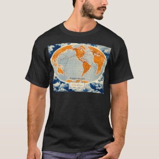  PanAm World routeert poster T-shirt