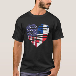 Panama American Grown Heart USA Patriot Heritage T-shirt