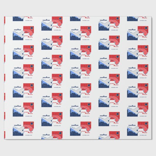 Panama Annular Eclipse Wrapping Paper Cadeaupapier (Vlak)