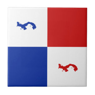 Panama Banner Ceramic Tile Tegeltje