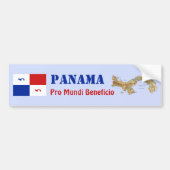 Panama Banner + Map Bumpersticker (Voorkant)