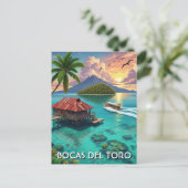 Panama Bocas del Toro Reizen Briefkaart (Staand voorkant)