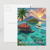 Panama Bocas del Toro Reizen Briefkaart (Voorkant / Achterkant)