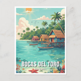 Panama Bocas del Toro Reizen Briefkaart
