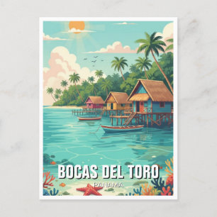 Panama Bocas del Toro Reizen Briefkaart