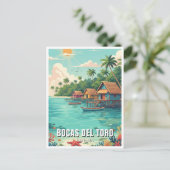 Panama Bocas del Toro Reizen Briefkaart (Staand voorkant)