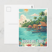 Panama Bocas del Toro Reizen Briefkaart (Voorkant / Achterkant)