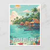 Panama Bocas del Toro Reizen Briefkaart (Voorkant)
