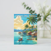 Panama Bocas del Toro Reizen Briefkaart (Staand voorkant)