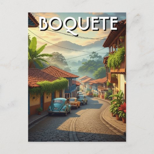 Panama Boquete Travel Briefkaart (Voorkant)