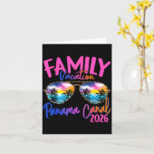 Panama C Vacation 2026 Souvenir Matching Family Gr Kaart (Gele Bloem)