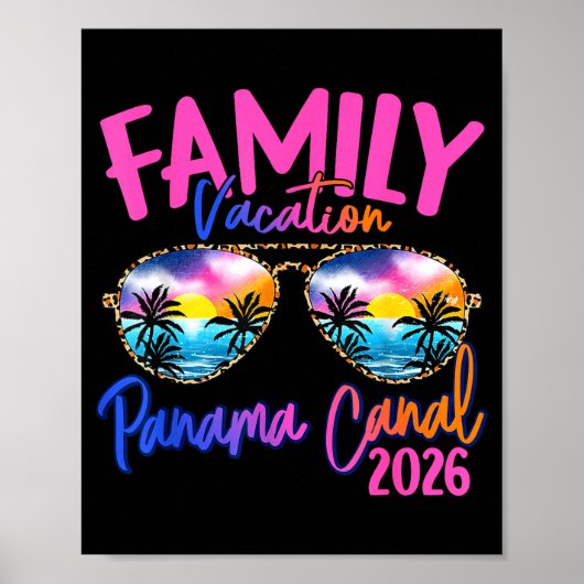 Panama C Vacation 2026 Souvenir Matching Family Gr Poster (Voorkant)