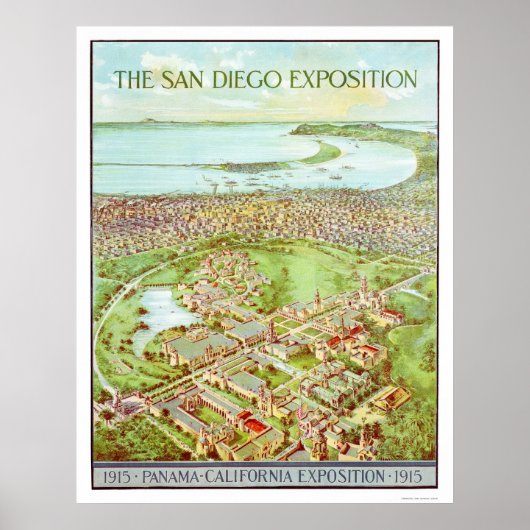 Panama - California Exposition in San Diego 1915 Poster (Voorkant)