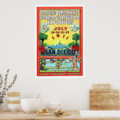 Panama - Californische tentoonstelling in San Dieg Poster (Keuken)