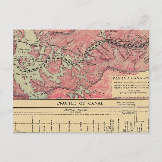 Panama Canal Briefkaart (Voorkant)