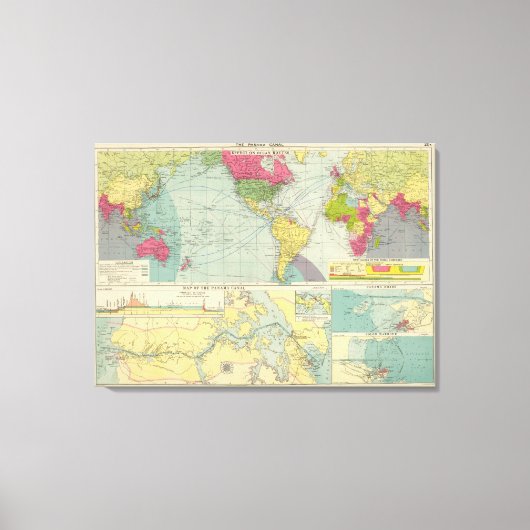 Panama Canal Canvas Afdruk (Voorkant)