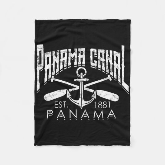 Panama Canal - Central America Pacific Ocean Trave Fleece Deken (Voorkant)