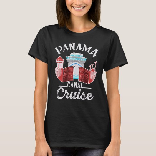 Panama Canal Cruise Mannen, jongens en meisjes Cru T-shirt (Voorkant)