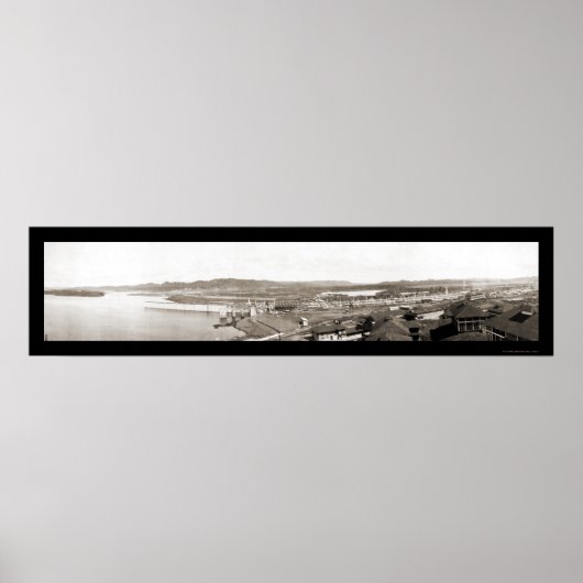 Panama Canal Entrance Foto 1913 Poster (Voorkant)