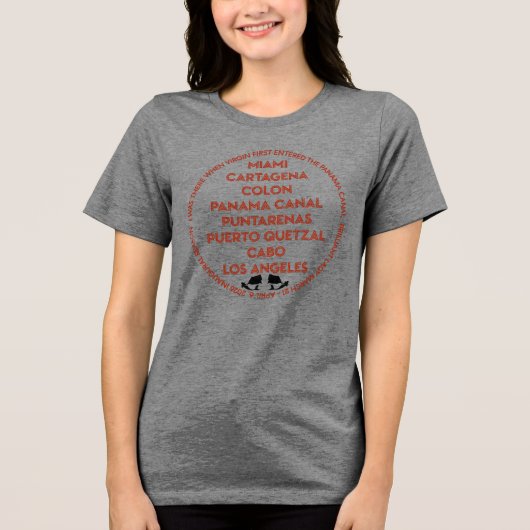 Panama Canal First Time Tri-Blend Shirt (Voorkant)