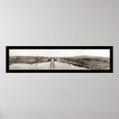 Panama Canal Locks Photo 1913 Poster (Voorkant)