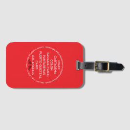 Panama Canal Luggage tag Bagagelabel