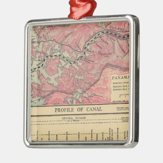 Panama Canal Metalen Ornament (Links)
