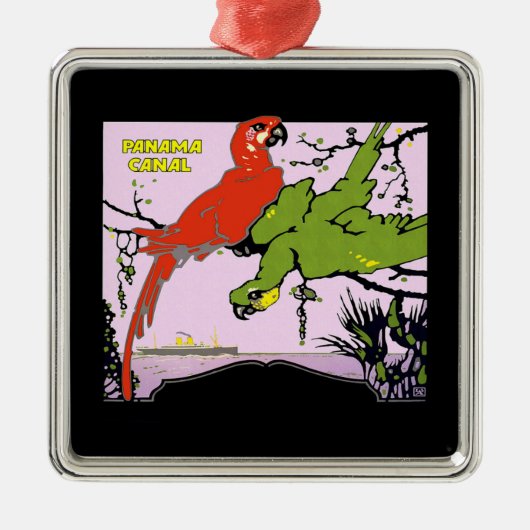 Panama Canal Metalen Ornament (Voorkant)