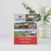 panama canal miraflores sloten briefkaart (Staand voorkant)