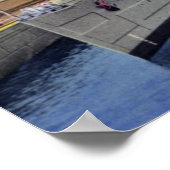 Panama Canal Pedro Miguel sluit met schip Poster (Hoek)