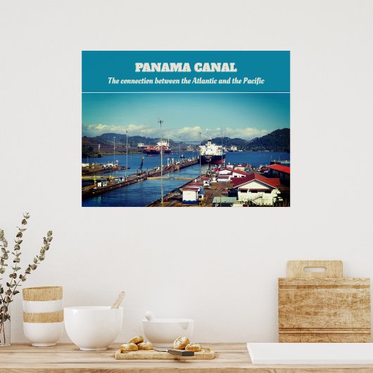 Panama Canal Poster (Keuken)