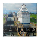 Panama Canal Souvenir Tegeltje (Voorkant)